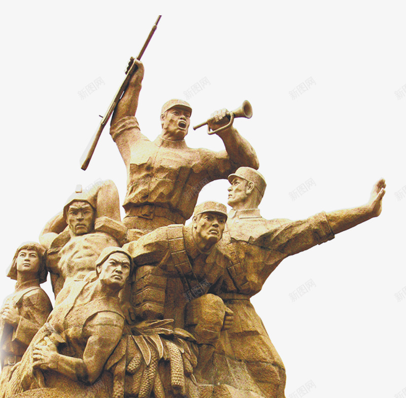 人民英雄雕塑装饰png免抠素材_新图网 https://ixintu.com 人民英雄 向英雄致敬 图案 装饰 设计 部队雕塑 雕塑