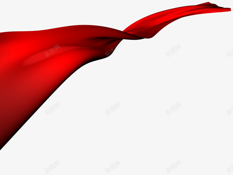 红色漂浮丝带造型效果png免抠素材_新图网 https://ixintu.com 丝带 效果 漂浮 红色 造型