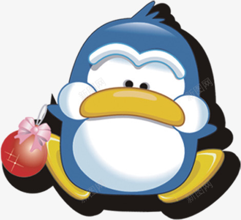 可爱卡通蓝色手绘企鹅png免抠素材_新图网 https://ixintu.com 企鹅 卡通 可爱 蓝色