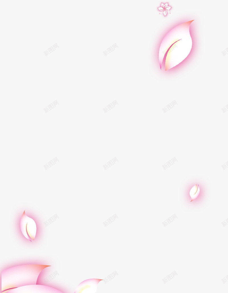 粉色漂浮花瓣png免抠素材_新图网 https://ixintu.com 漂浮 粉色 花卉 花瓣 装饰素材