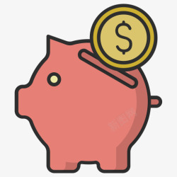 saving硬币钱猪储蓄罐节约店支付5高清图片