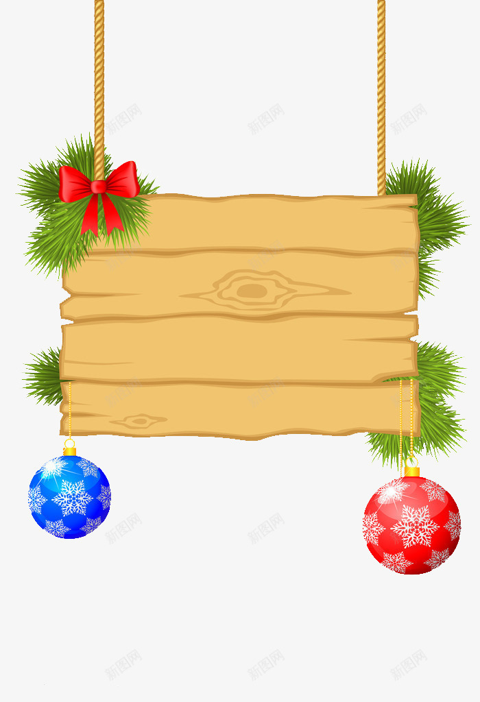 圣诞节挂牌png免抠素材_新图网 https://ixintu.com 圣诞节 挂牌 木质
