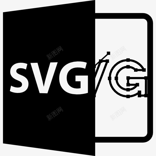 SVG的开放文件格式图标png_新图网 https://ixintu.com SVG SVG扩展 SVG文件 SVG格式 可伸缩矢量 打开文件 接口 机器人svg 矢量图形