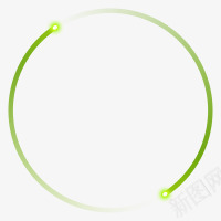 绿色圆形线环png免抠素材_新图网 https://ixintu.com 圆形 绿色
