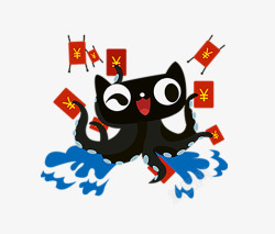 抢红包免费png素材下载在抢红包的天猫形象LOGO图标高清图片