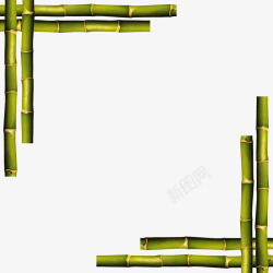 竹子边框素材
