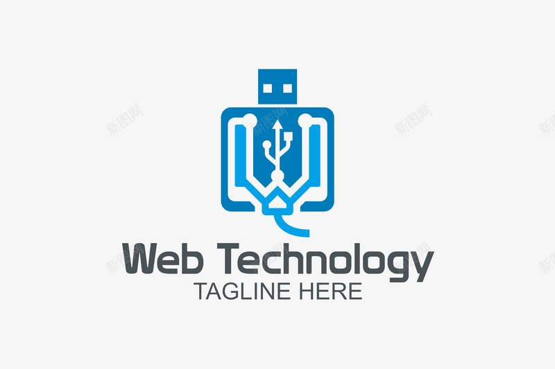 网络科技logo矢量图图标ai_新图网 https://ixintu.com U盘 logo 简约 精美 网站 网络 蓝色 设计 设计感 矢量图