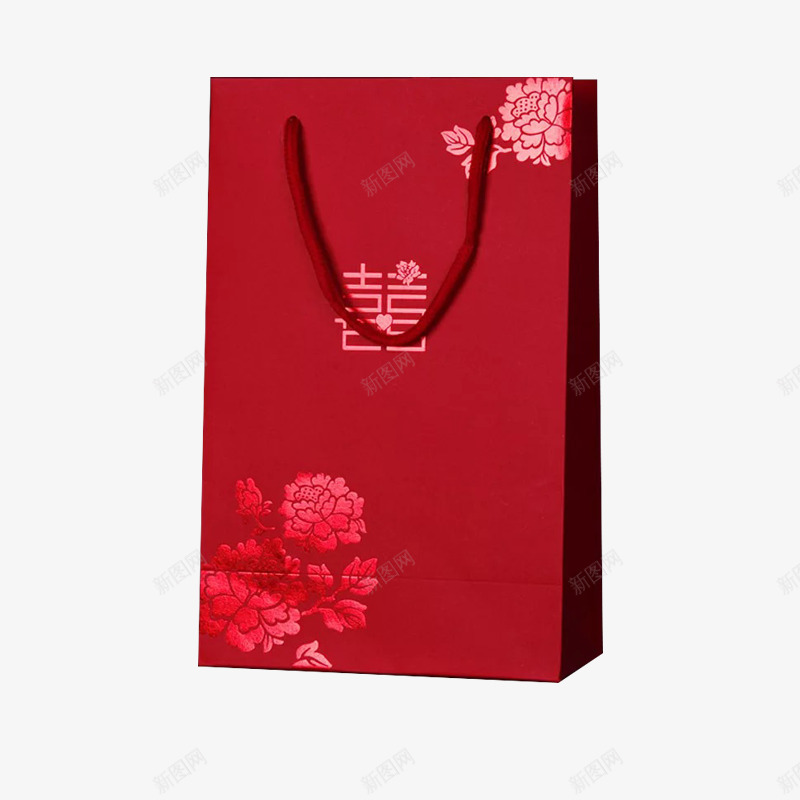 红色袋子png免抠素材_新图网 https://ixintu.com 产品实物 手提袋 红色 纸袋 袋子