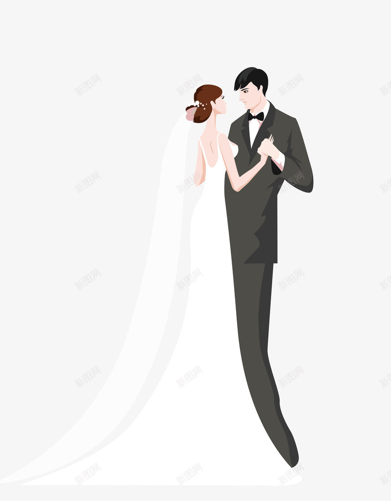 情人婚纱照png免抠素材_新图网 https://ixintu.com 唯美婚纱照 婚纱照 情人 结婚