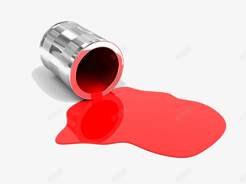 倒出的油漆png免抠素材_新图网 https://ixintu.com 彩漆 油漆 油漆桶 红油漆