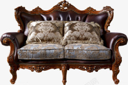 高档木雕骨灰盒欧式奢华家具沙发高清图片