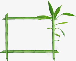 方形竹子竹子多边形高清图片
