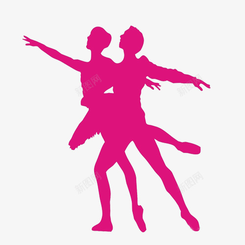 舞蹈教室墙纸png免抠素材_新图网 https://ixintu.com 人物剪影 情人 舞蹈 舞蹈教室 芭蕾 跳舞