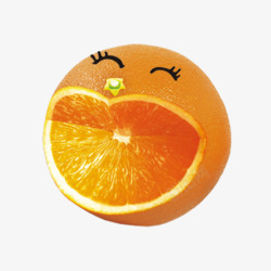 笑脸橘子君素材