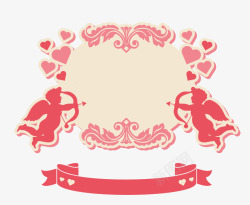 情人节logo情人节丘比特主题logo图标高清图片