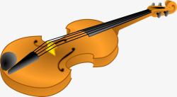 黄色的小提琴素材