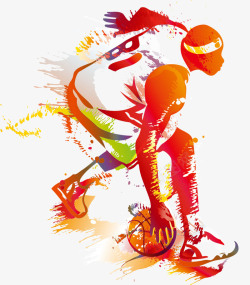 手绘男士肌肉PNG篮球运动高清图片