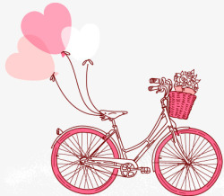 情人节促销活动自行车高清图片