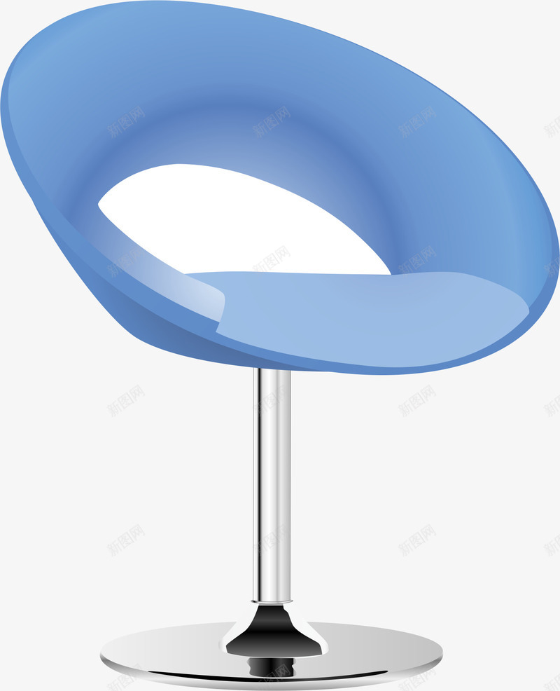 座椅元素png免抠素材_新图网 https://ixintu.com png 元素 卡通 卡通椅子 户外家具 蓝色