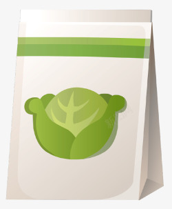 绿色蔬菜纸袋素材