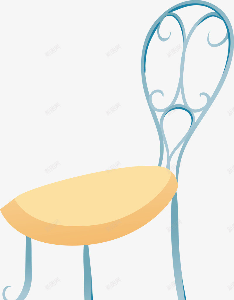 黄色卡通椅子png免抠素材_新图网 https://ixintu.com 卡通 座椅 椅子 清新 简约 装饰图案 黄色