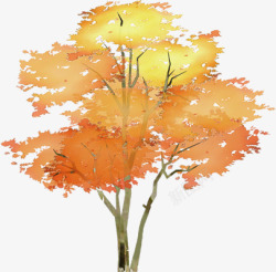 黄色树叶秋季装饰素材