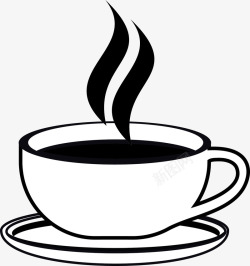 一杯咖啡杯图标矢量图一杯热的下午茶图标高清图片