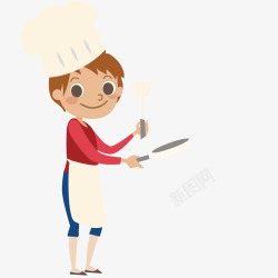 厨师上衣工作中的厨师高清图片