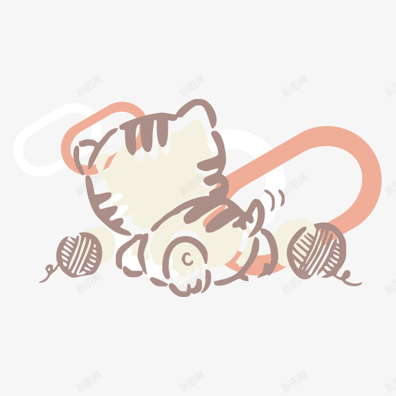 小猫动物卡通png免抠素材_新图网 https://ixintu.com 动物 卡通 卡通猫咪 可爱 宠物 小猫 猫咪 猫猫