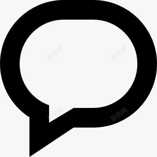 Oval总概述语音泡沫的标志图标png_新图网 https://ixintu.com 总的概述 泡沫 界面 符号 线 色调 语音聊天 轮廓