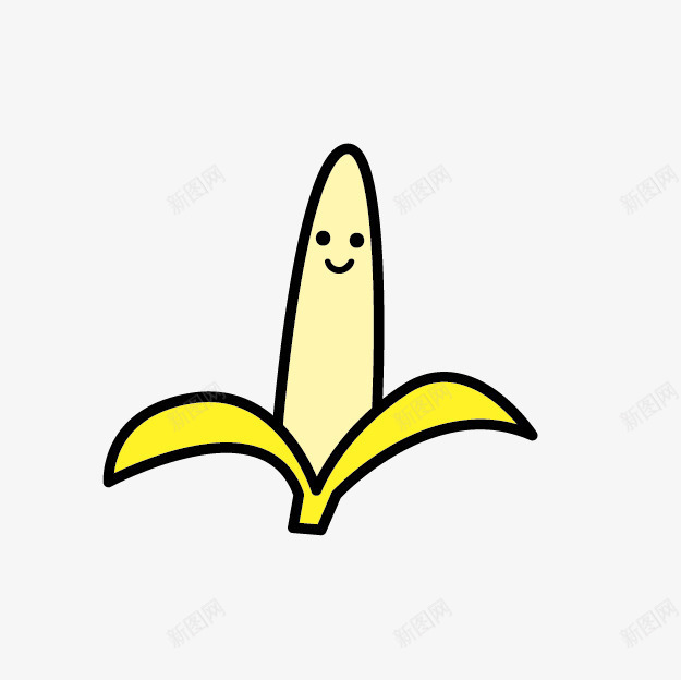 卡通可爱香蕉png免抠素材_新图网 https://ixintu.com 卡通香蕉 可爱香蕉 微笑香蕉 笑脸香蕉 薄皮香蕉 香蕉