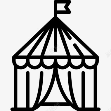 马戏团的帐篷图标图标