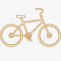 卡通单车链条环保自行车卡通插画矢量图高清图片