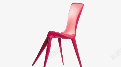 创意椅子png免抠素材_新图网 https://ixintu.com 家具 椅子 玫红色