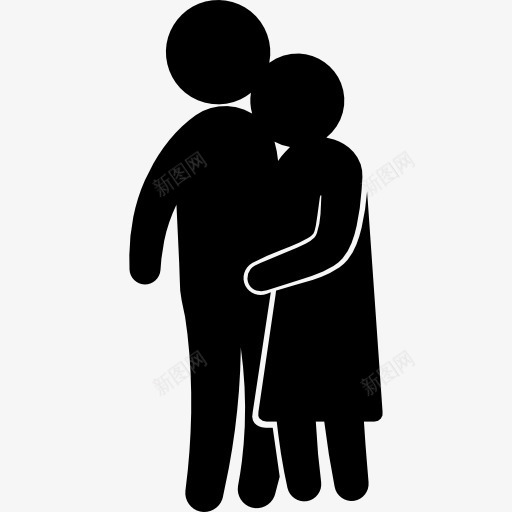 抱着对图标png_新图网 https://ixintu.com 人 夫妻 家庭 异性恋 拥抱 拥抱家人的图标