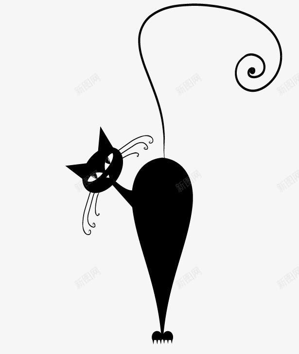 手绘可爱简笔画小猫图标png_新图网 https://ixintu.com 卡通小猫 可爱小猫 手绘小猫 简笔画小猫