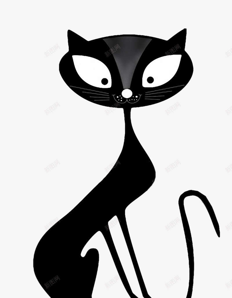 卡通猫咪图标png_新图网 https://ixintu.com 动物 卡通猫咪 小猫 猫 黑色小猫
