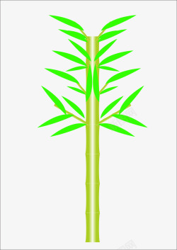 竹叶矢量图素材