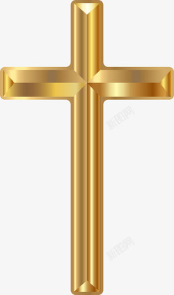 金色十字架素材