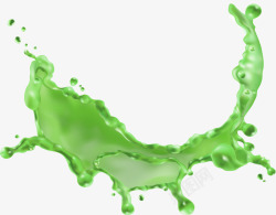 涂鸦涂料绿色飞溅液体高清图片
