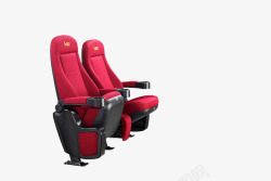 红色电影院座椅素材