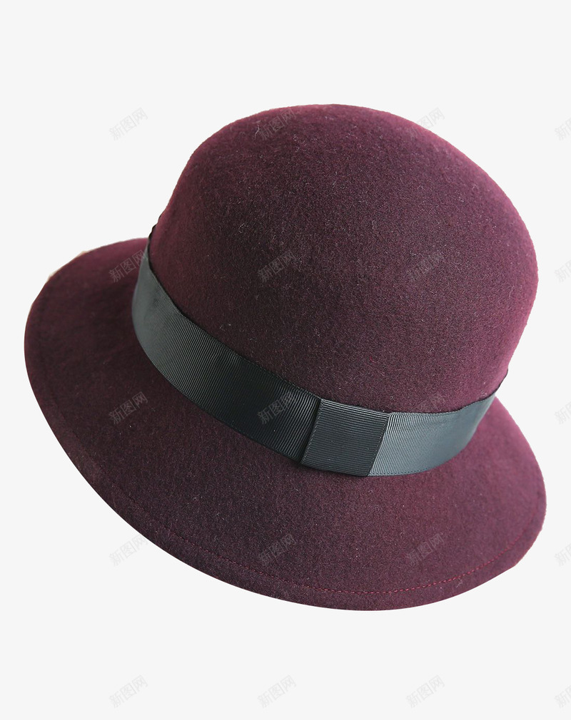 女士小礼帽png免抠素材_新图网 https://ixintu.com 冬季帽子 布塔 红色 羊毛帽