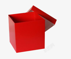 红色的商品包装盒素材