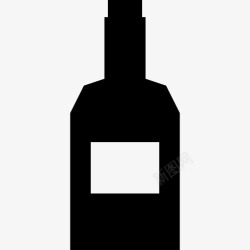 三两方瓶酒瓶图标高清图片