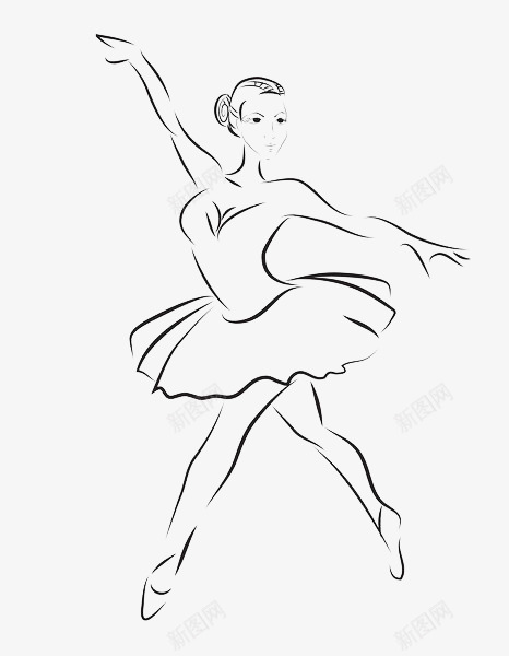 手绘黑色芭蕾舞者图标png_新图网 https://ixintu.com 服装 舞姿 舞蹈 芭蕾 芭蕾舞者 芭蕾裙 裙子 跳舞 黑色手绘