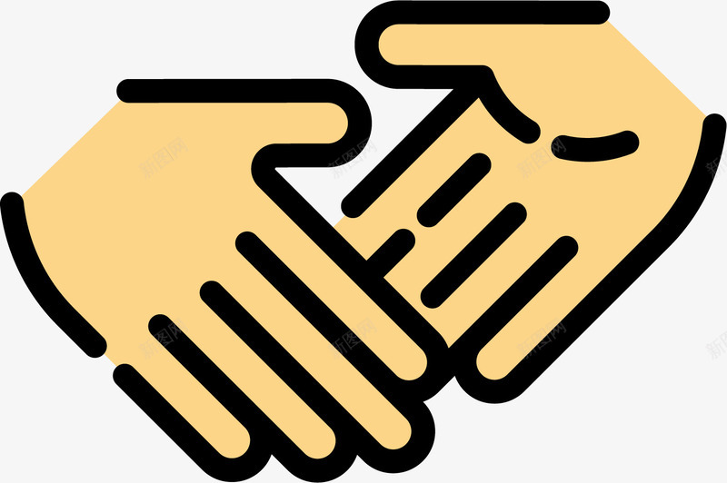 握手动作图标png_新图网 https://ixintu.com 卡通图标 合作伙伴 商业伙伴 商务合作 商务谈判 握手 握手ico 握手合作 达成协议