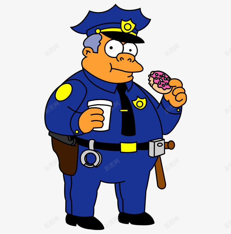 国外蓝色服装警察吃饼干喝水矢量图ai免抠素材_新图网 https://ixintu.com 喝水的警察 国外的警察 矢量的警察 蓝色服装的警察 警察吃饼干 矢量图