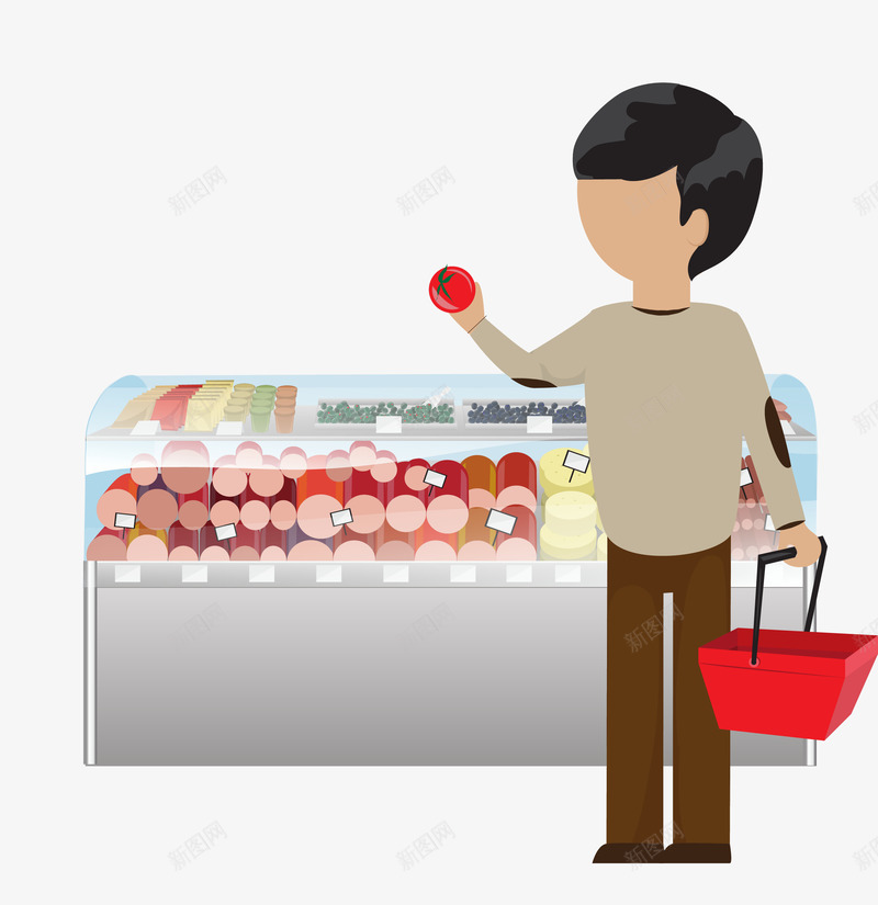 商超购物图案图标png_新图网 https://ixintu.com 卡通手绘 商超 图案图标 超市 超市购物 超级市场