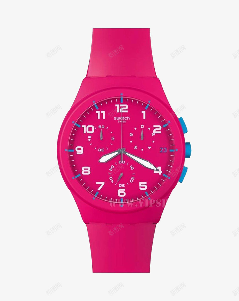 粉色计时女士手表png免抠素材_新图网 https://ixintu.com 产品实物 手表 粉色 计时手表