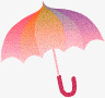 粉色长柄雨伞卡通布偶可爱彩色雨伞高清图片